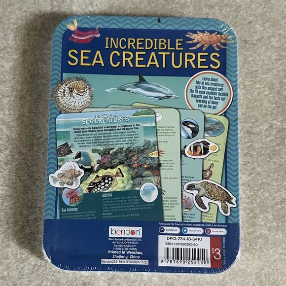 Magnetic Learning Activity Incredible Sea Creatures S.T.E.M. Educational Age 7+ - Picture 2 of 2